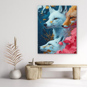 Family of Foxes - Luxury Wall Art