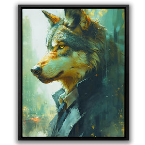 Financial Wolf - Luxury Wall Art