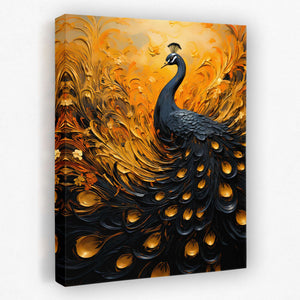Flowing peacock - Luxury Wall Art