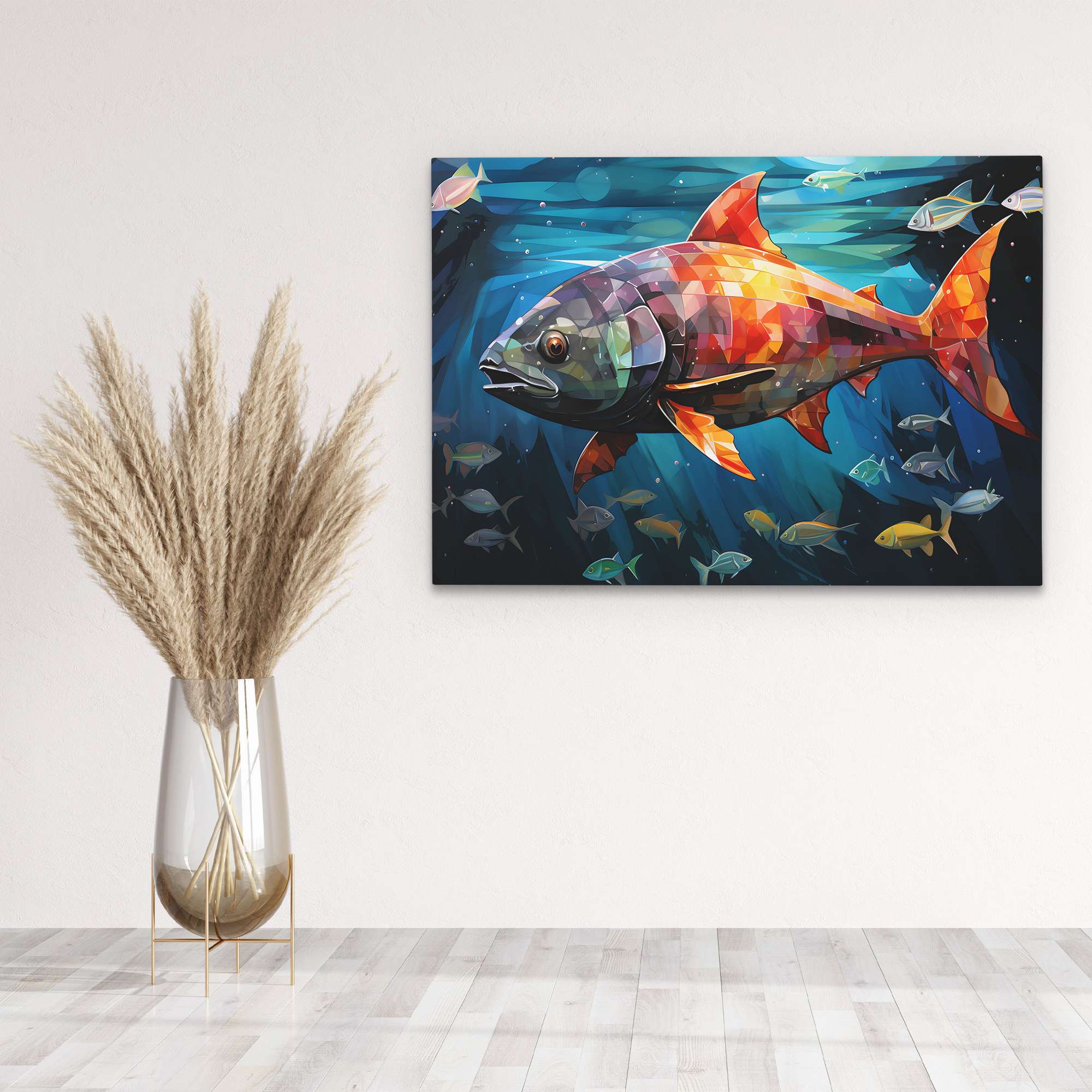 Geometric Fish - Luxury Wall Art
