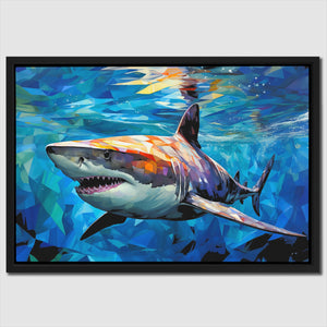 Geometric Shark - Luxury Wall Art