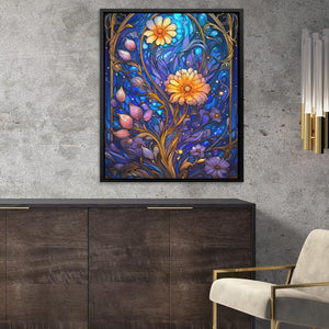 Glowing Florals - Luxury Wall Art