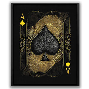 Gold Ace of Spades - Luxury Wall Art