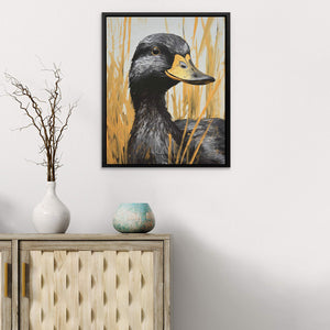 Gold and Black Duck - Luxury Wall Art