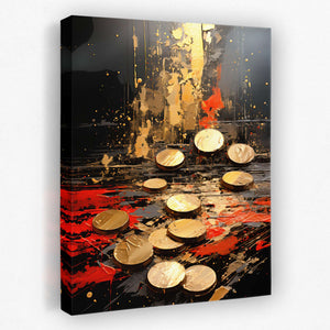 Gold Coins - Luxury Wall Art