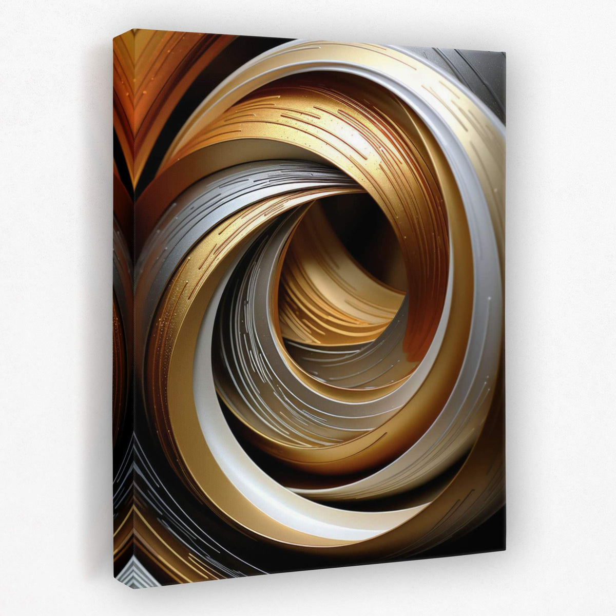 Gold Onyx Loop - Luxury Wall Art