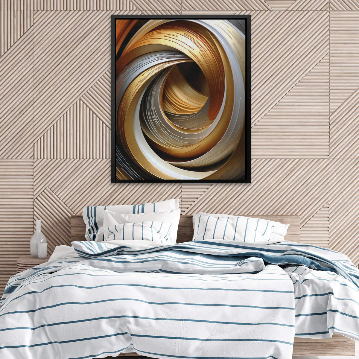 Gold Onyx Loop - Luxury Wall Art