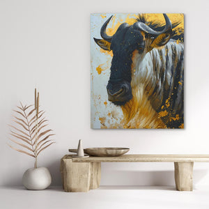 Gold Wildebeest - Luxury Wall Art