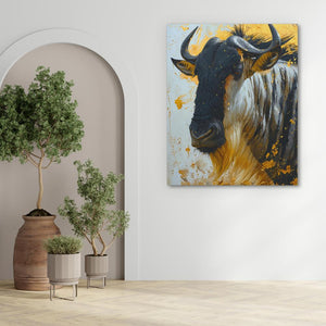 Gold Wildebeest - Luxury Wall Art