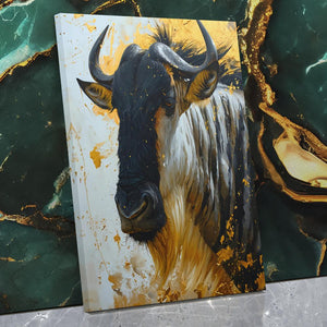 Gold Wildebeest - Luxury Wall Art