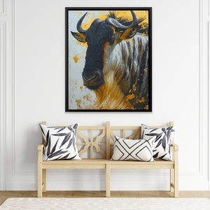 Gold Wildebeest - Luxury Wall Art