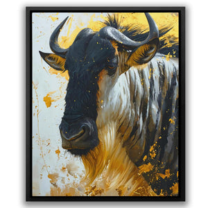 Gold Wildebeest - Luxury Wall Art