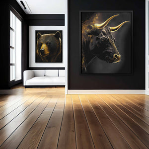Golden Bull - Luxury Wall Art