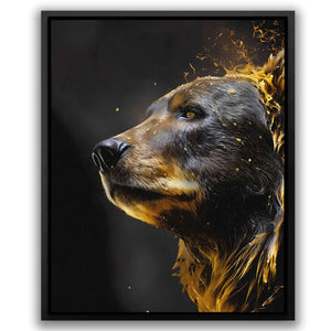 Golden Bull and Bear - Luxury Wall Art