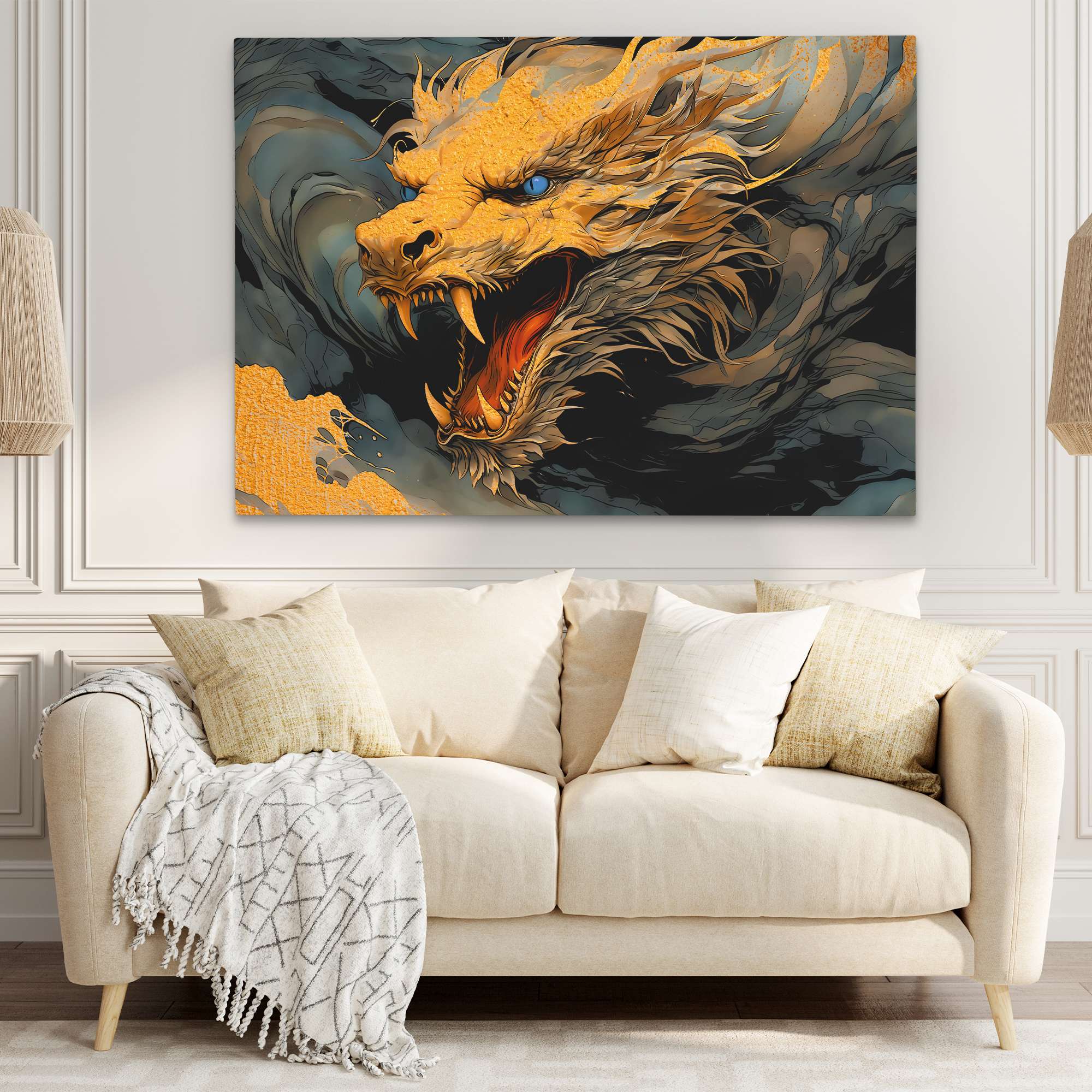 Golden Dragon - Luxury Wall Art
