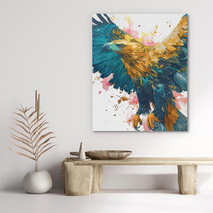 Golden Eagle's Flight - Luxury Wall Art