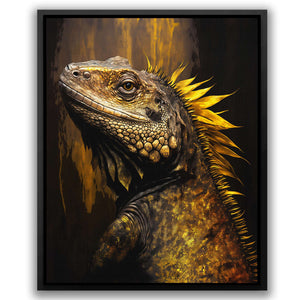 Golden Iguana - Luxury Wall Art