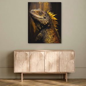 Golden Iguana - Luxury Wall Art