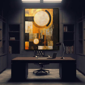 Golden Shadows - Luxury Wall Art - canvas print