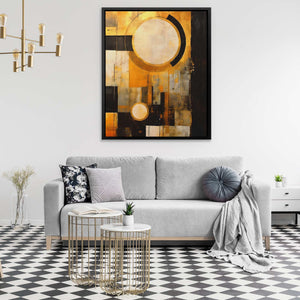 Golden Shadows - Luxury Wall Art - canvas print