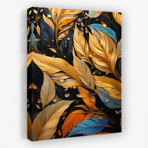 Golden Wingtips - Luxury Wall Art - canvas print