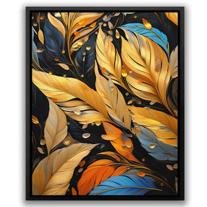 Golden Wingtips - Luxury Wall Art - canvas print