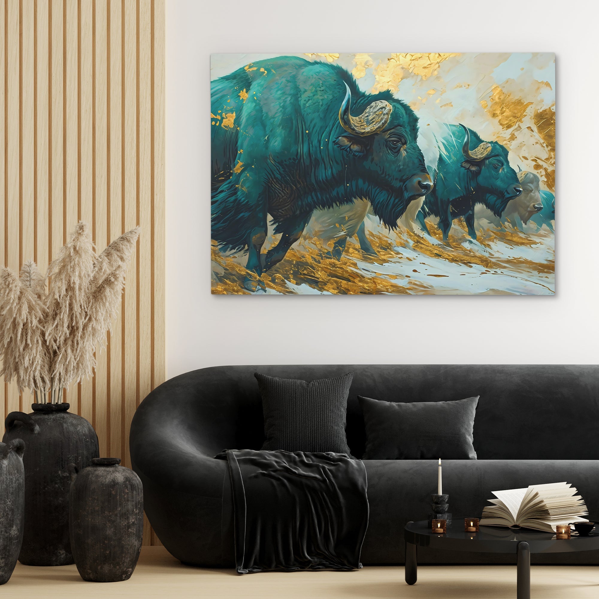 Goldrush Stampede - Luxury Wall Art