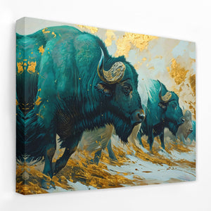 Goldrush Stampede - Luxury Wall Art