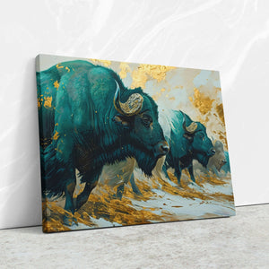 Goldrush Stampede - Luxury Wall Art