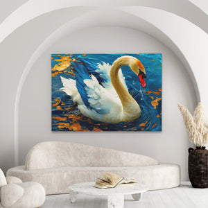 Goose on the Lake - Luxury Wall Art