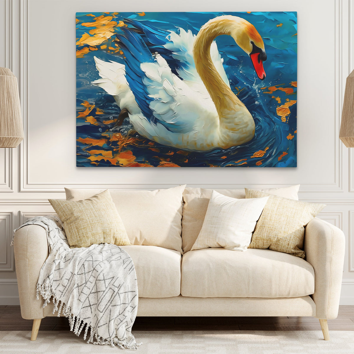 Goose on the Lake - Luxury Wall Art