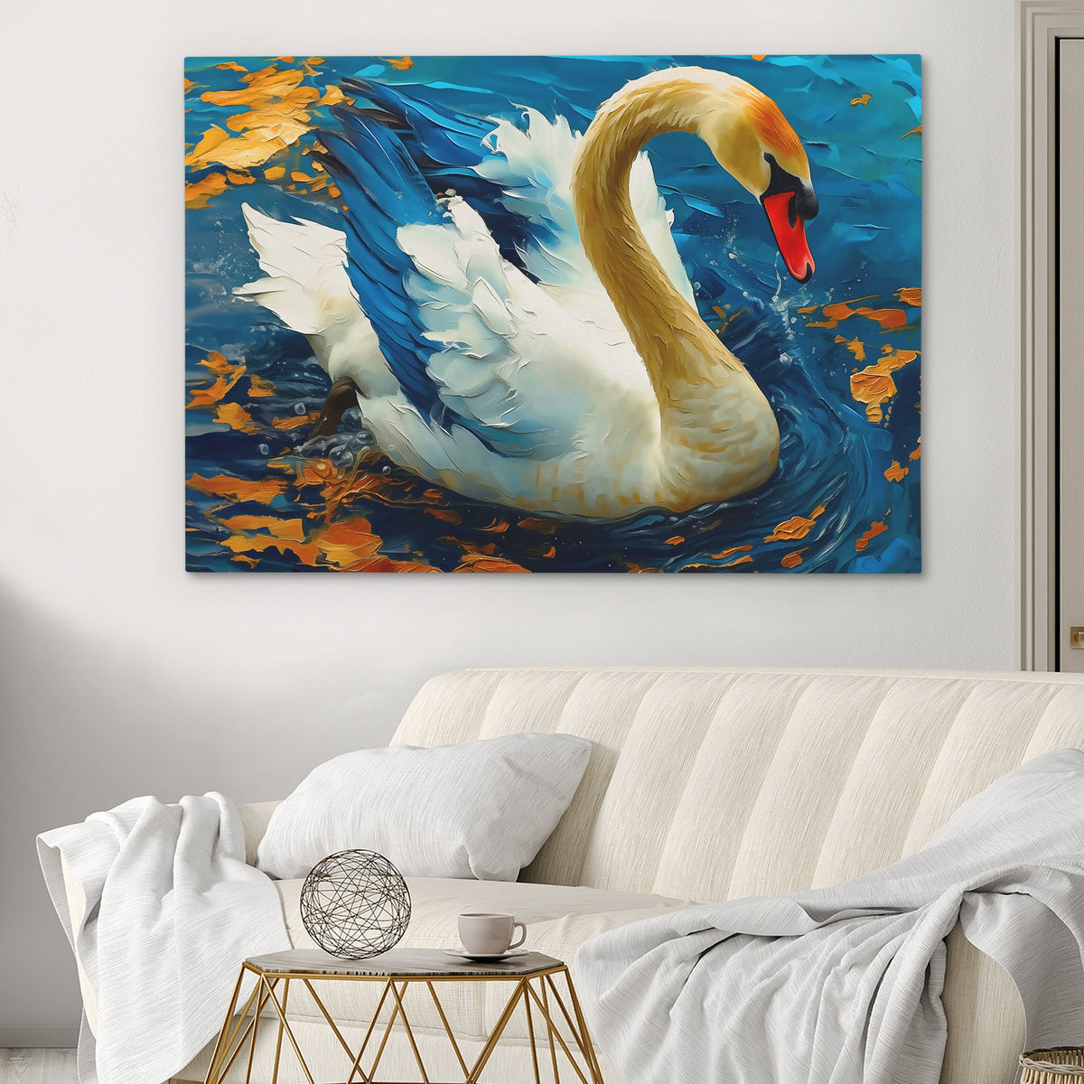 Goose on the Lake - Luxury Wall Art