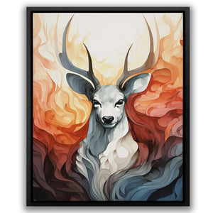 Great White Stag - Luxury Wall Art