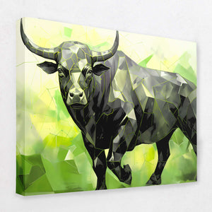 Green Bull - Luxury Wall Art