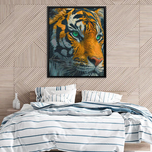 Green Eyed Tiger - Luxury Wall Art