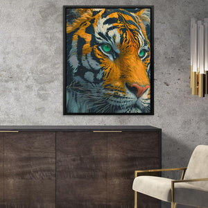 Green Eyed Tiger - Luxury Wall Art