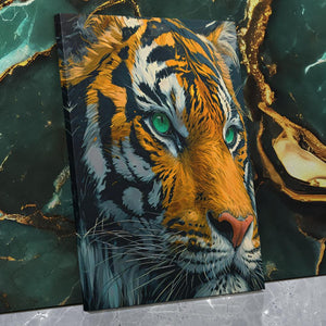 Green Eyed Tiger - Luxury Wall Art