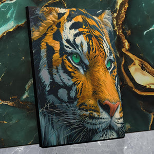 Green Eyed Tiger - Luxury Wall Art