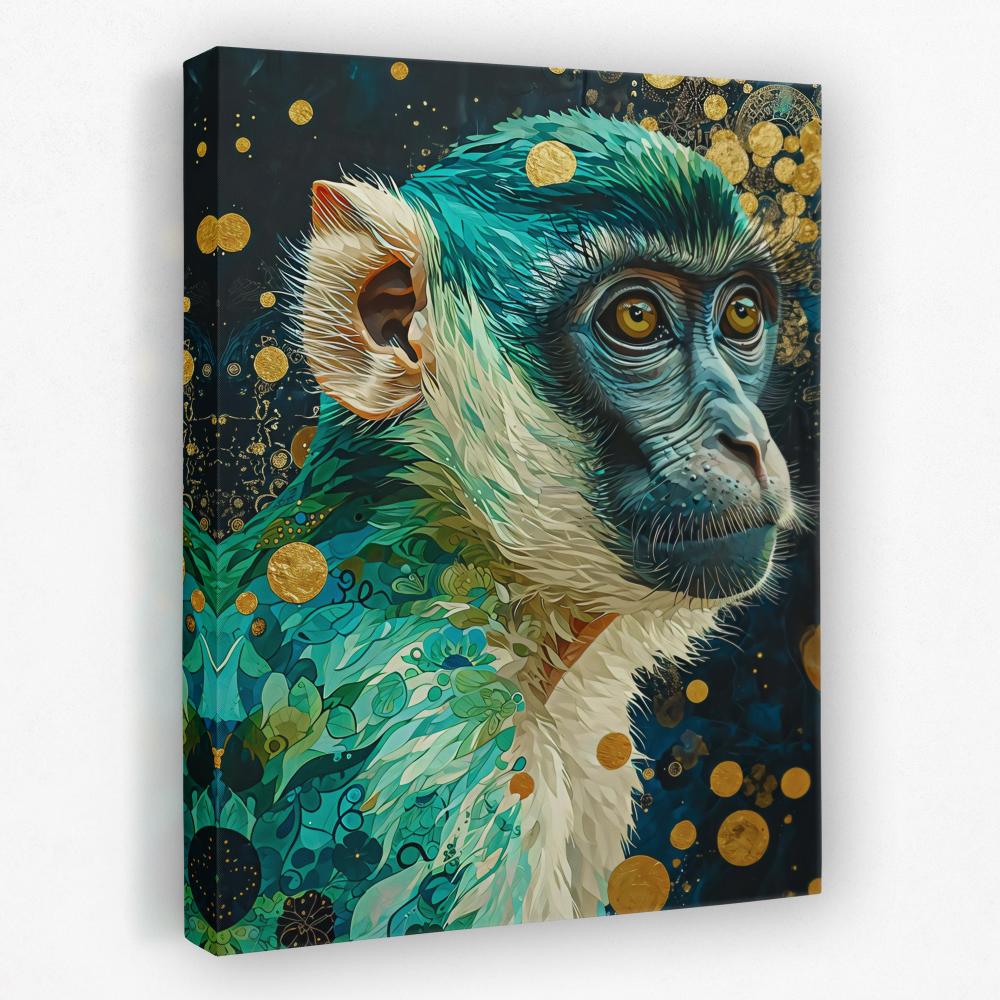 Green Monkey - Luxury Wall Art