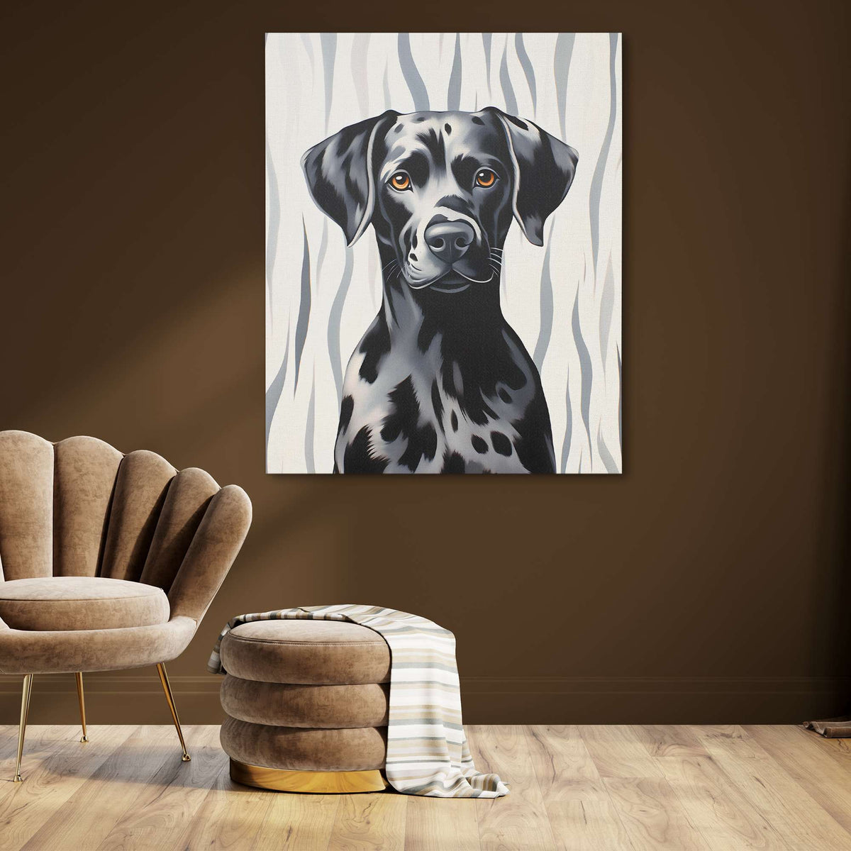 Grey Dalmatian - Luxury Wall Art