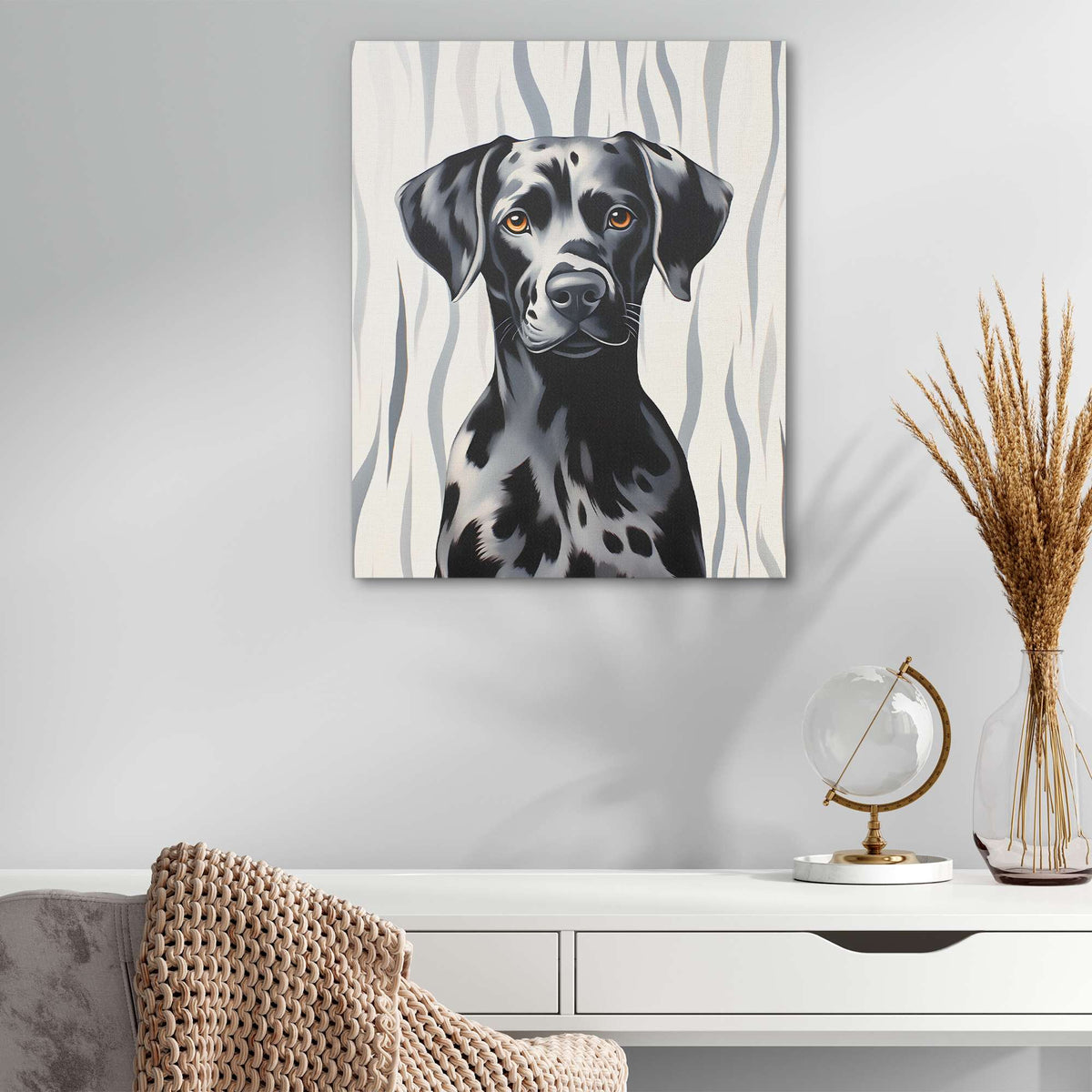 Grey Dalmatian - Luxury Wall Art
