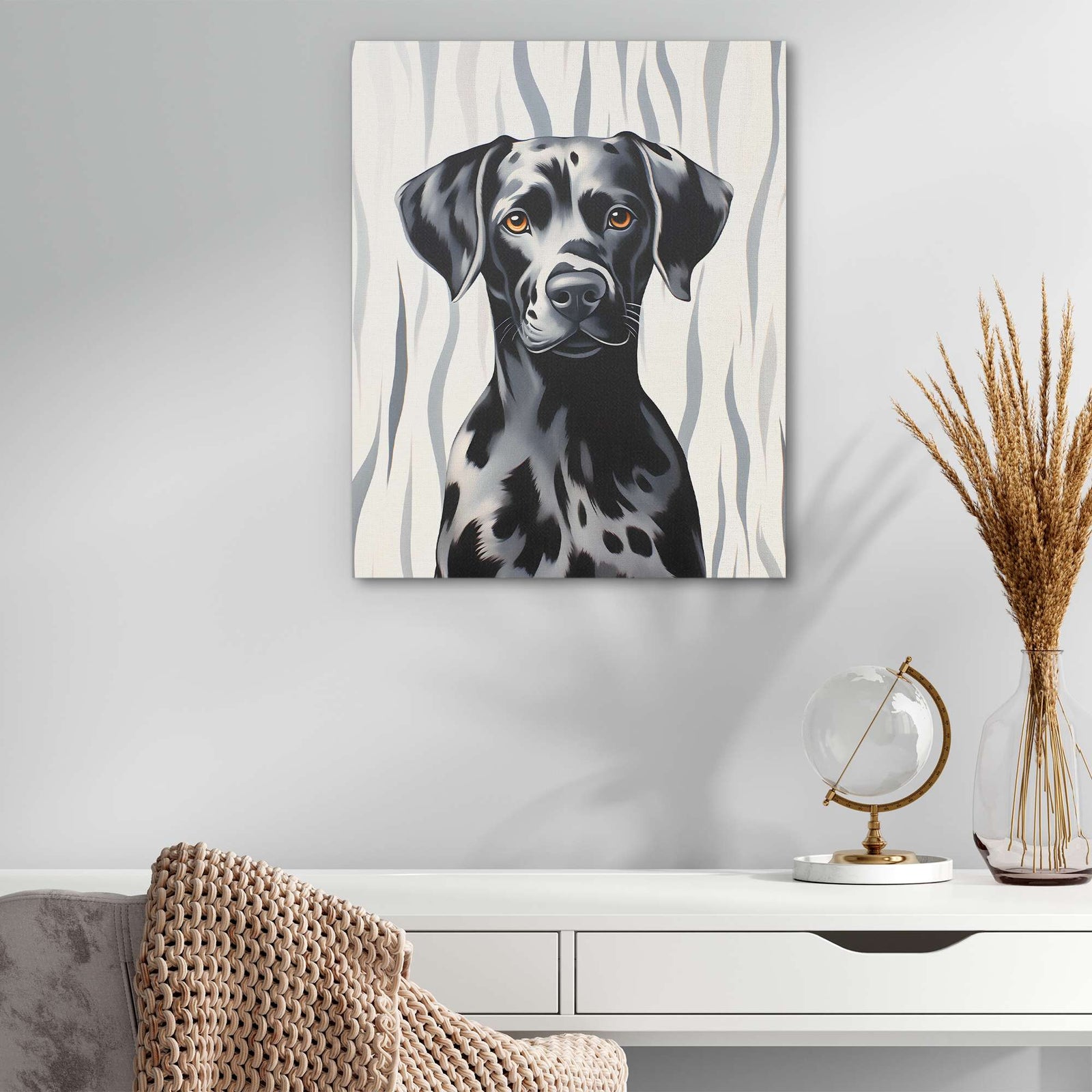 Grey Dalmatian - Luxury Wall Art