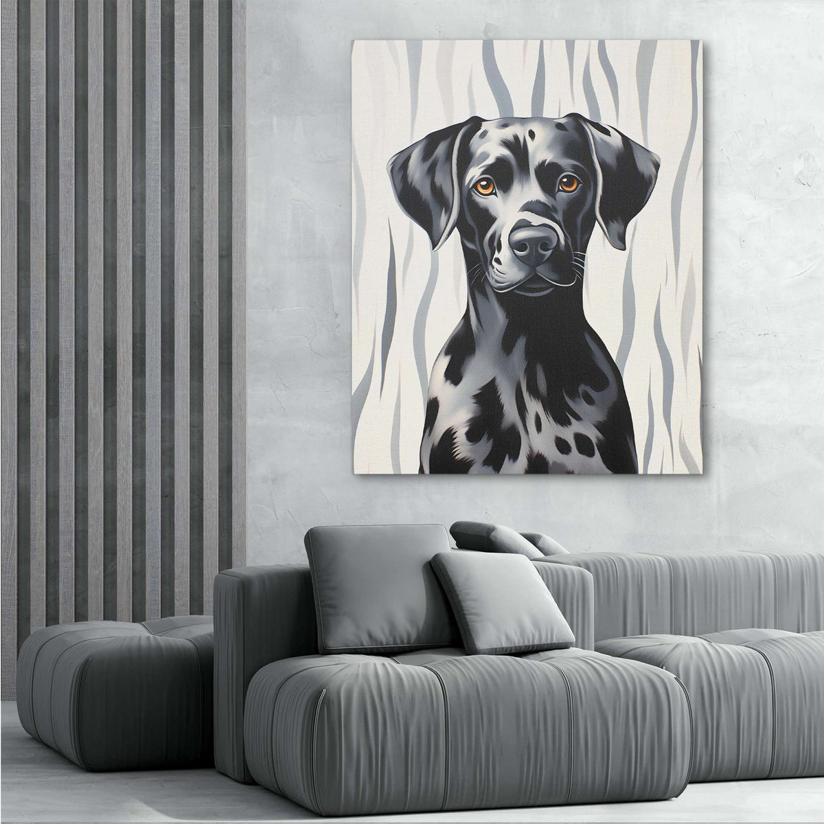Grey Dalmatian - Luxury Wall Art