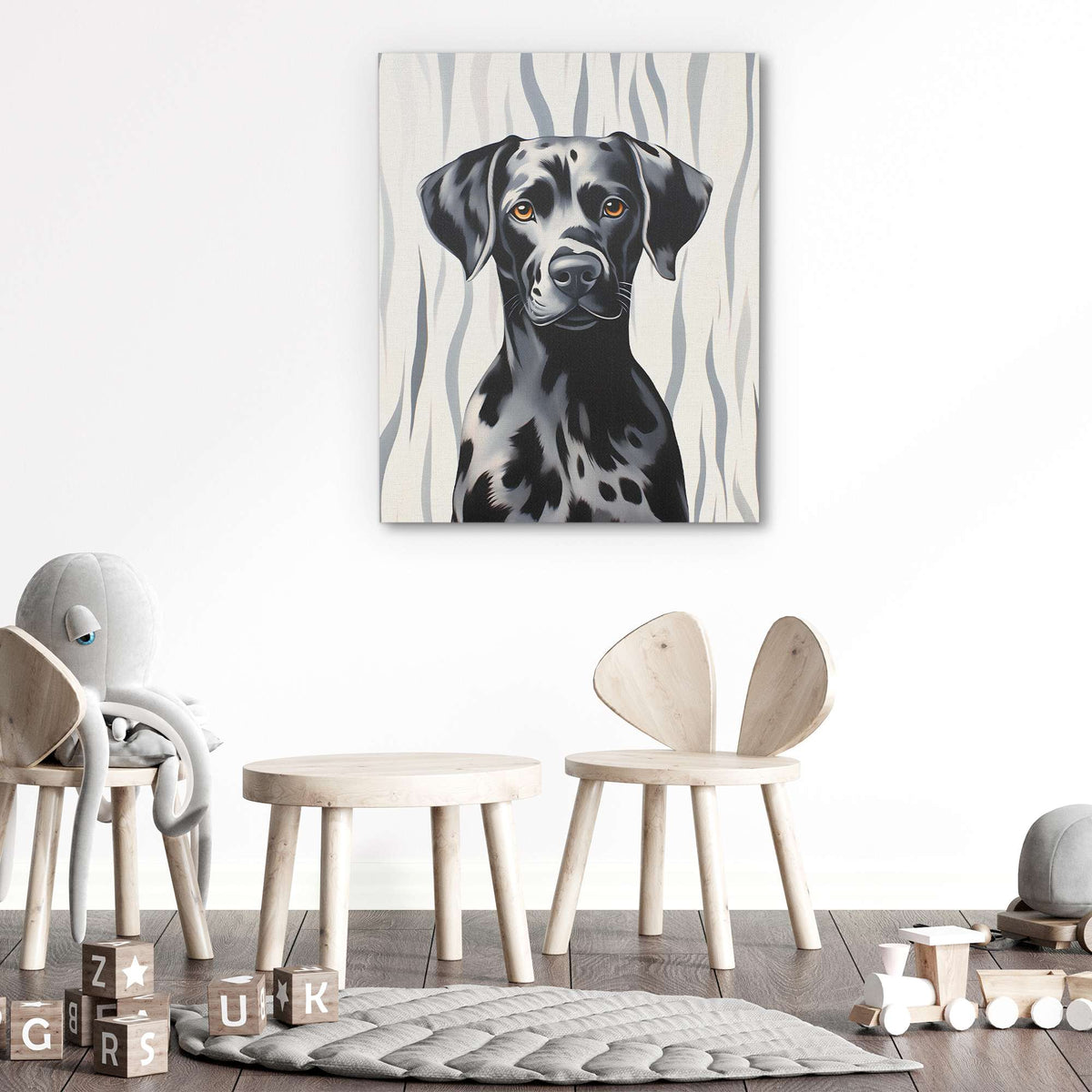 Grey Dalmatian - Luxury Wall Art