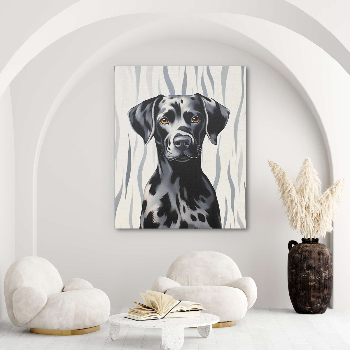 Grey Dalmatian - Luxury Wall Art