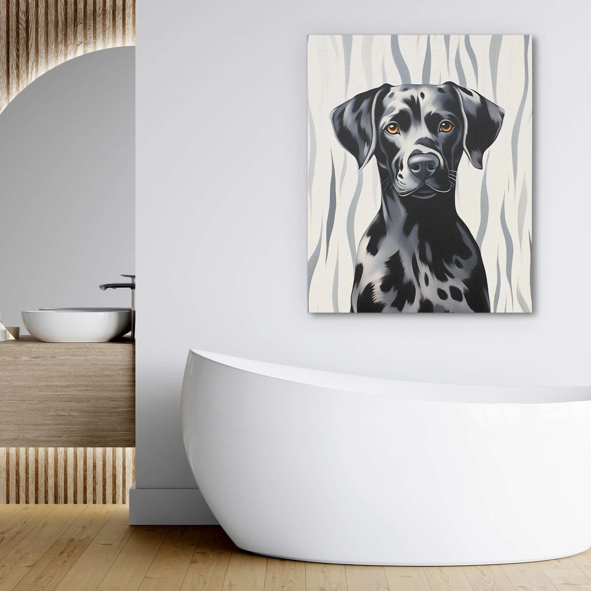 Grey Dalmatian - Luxury Wall Art