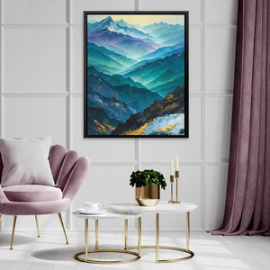 Heavenly Mountain Range - Luxury Wall Art