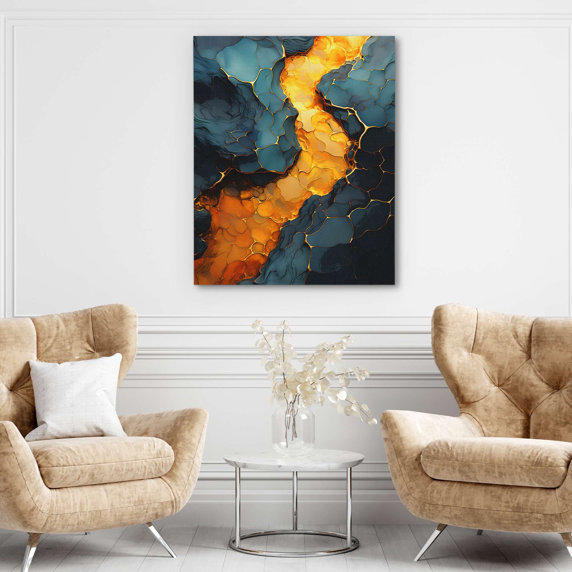 Honeycomb Lava - Luxury Wall Art