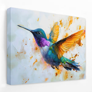 Hummingbird Fluttering - Luxury Wall Art