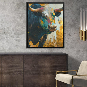 Hungry Bull - Luxury Wall Art